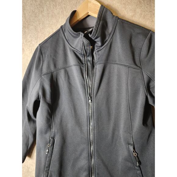 SPYDER Women's Black Full Zip Pockets Medium Weight Form Fitting Jacket SZ S - Picture 3 of 10